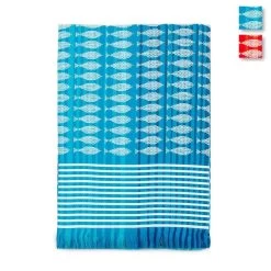 Telo Mare Diving Di Bassetti In Spugna Di Cotone C/frange K340