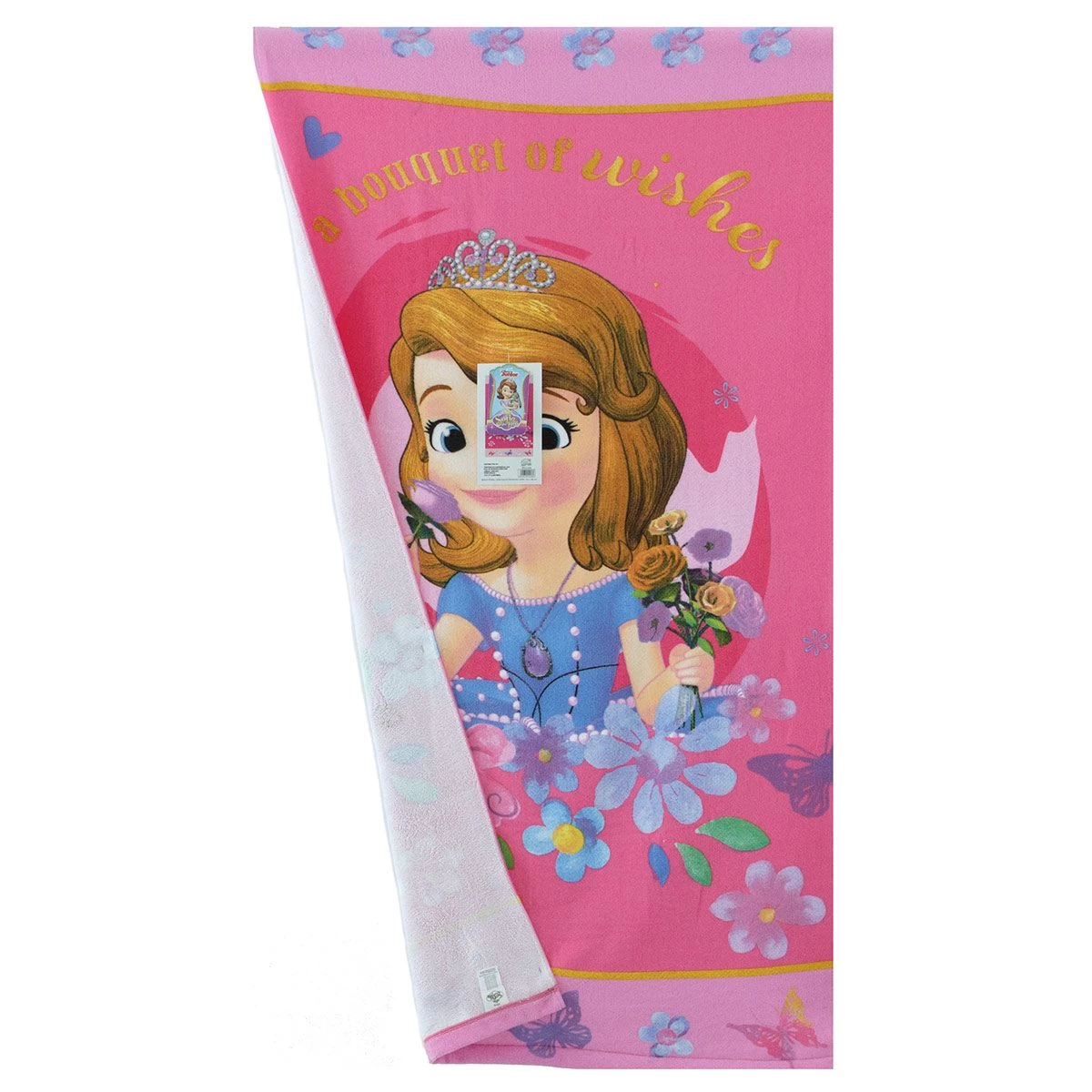 Telo Mare Principesse Sofia Disney Microspugna 70x140 Cm M884 - immagine 2