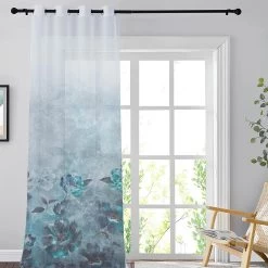 Tenda Arredo Filtrante Bellagio Effetto Lino Con Borchie 140x290 Cm J780