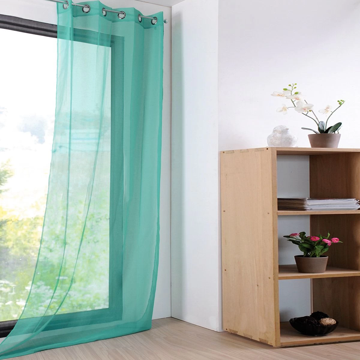 Tenda Arredo Velata Monna 140x280 Cm Con Borchie R710 - immagine 5