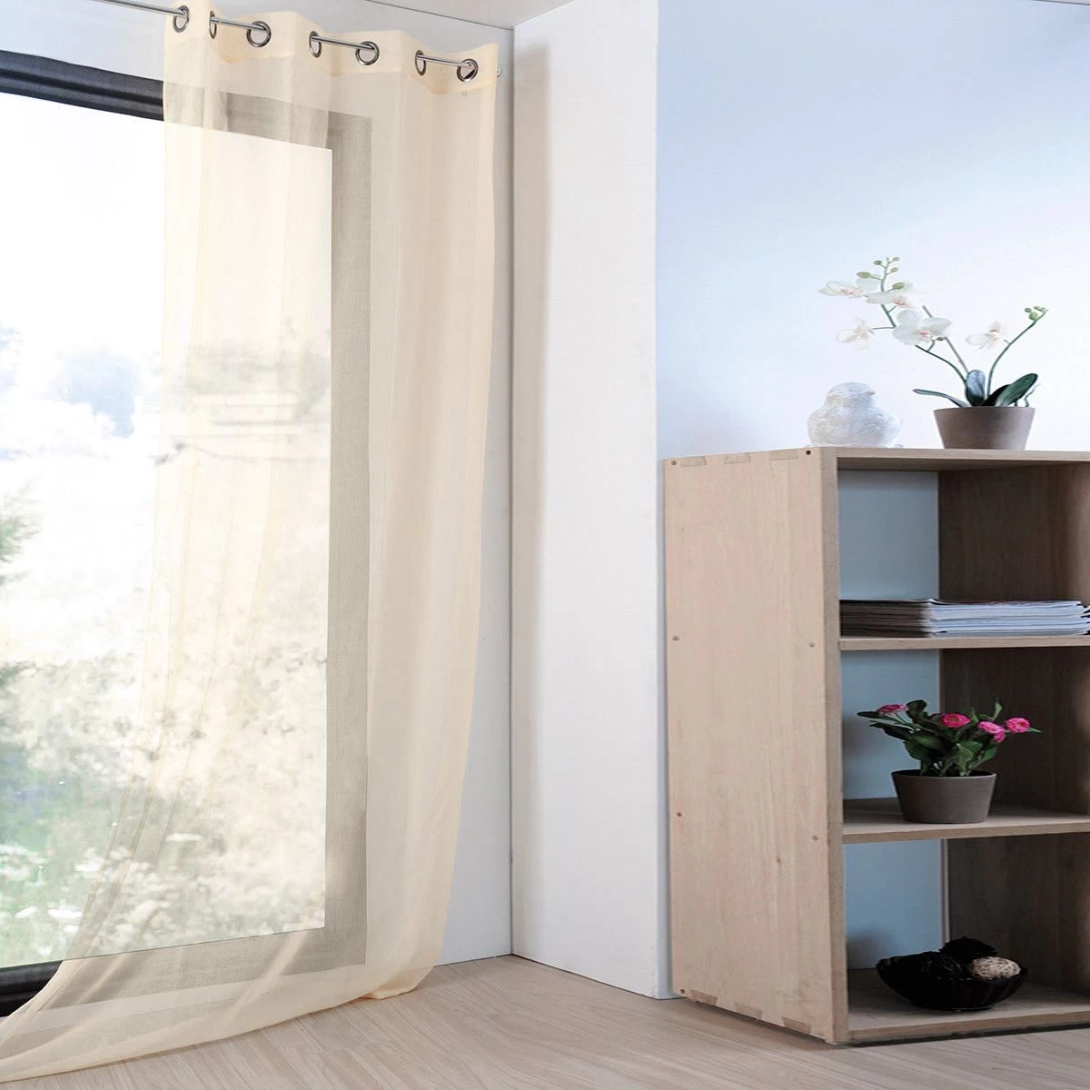 Tenda Arredo Velata Monna 140x280 Cm Con Borchie R710 - immagine 10