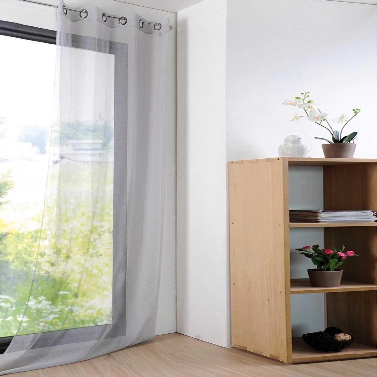 Tenda Arredo Velata Monna 140x280 Cm Con Borchie R710 - immagine 7