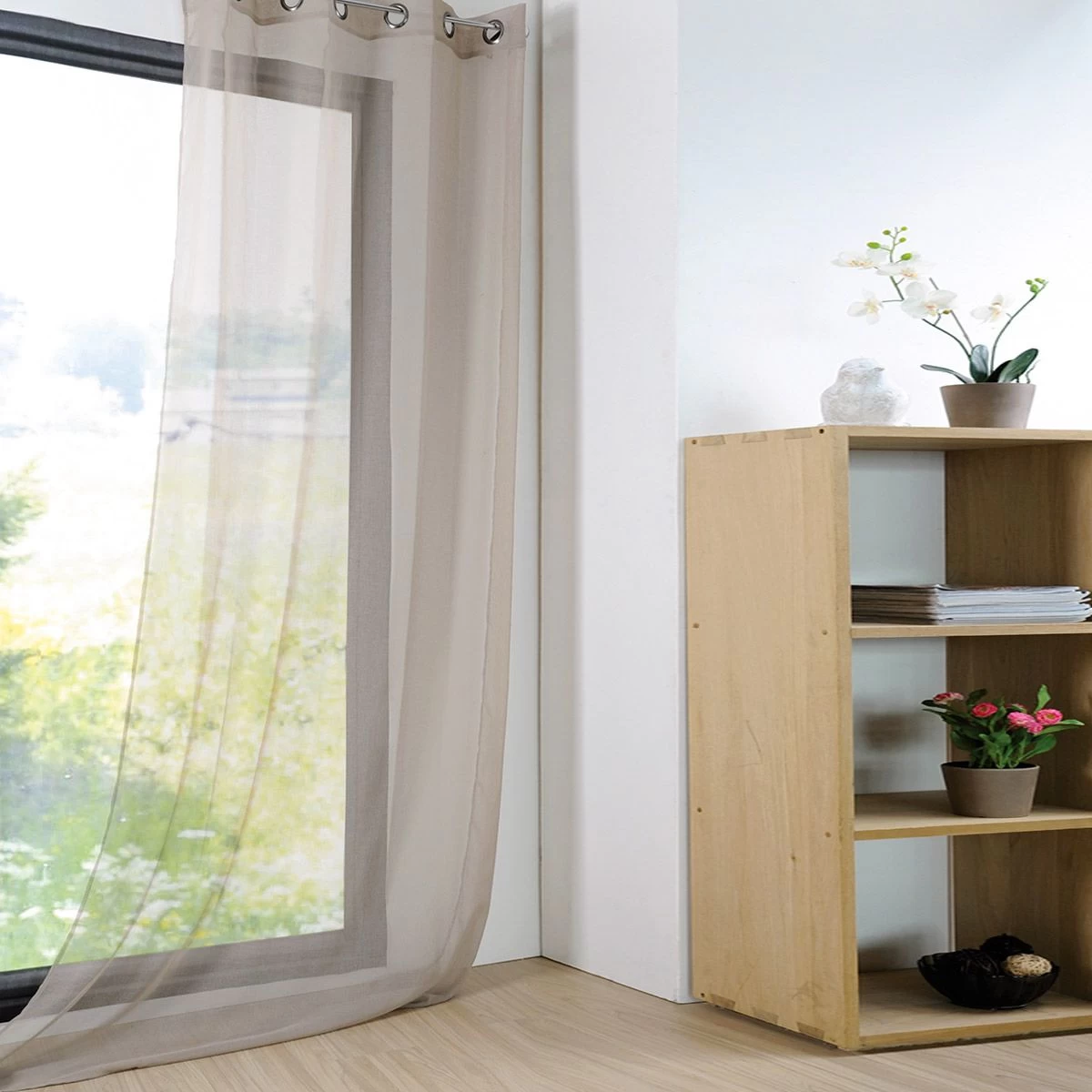 Tenda Arredo Velata Monna 140x280 Cm Con Borchie R710 - immagine 6