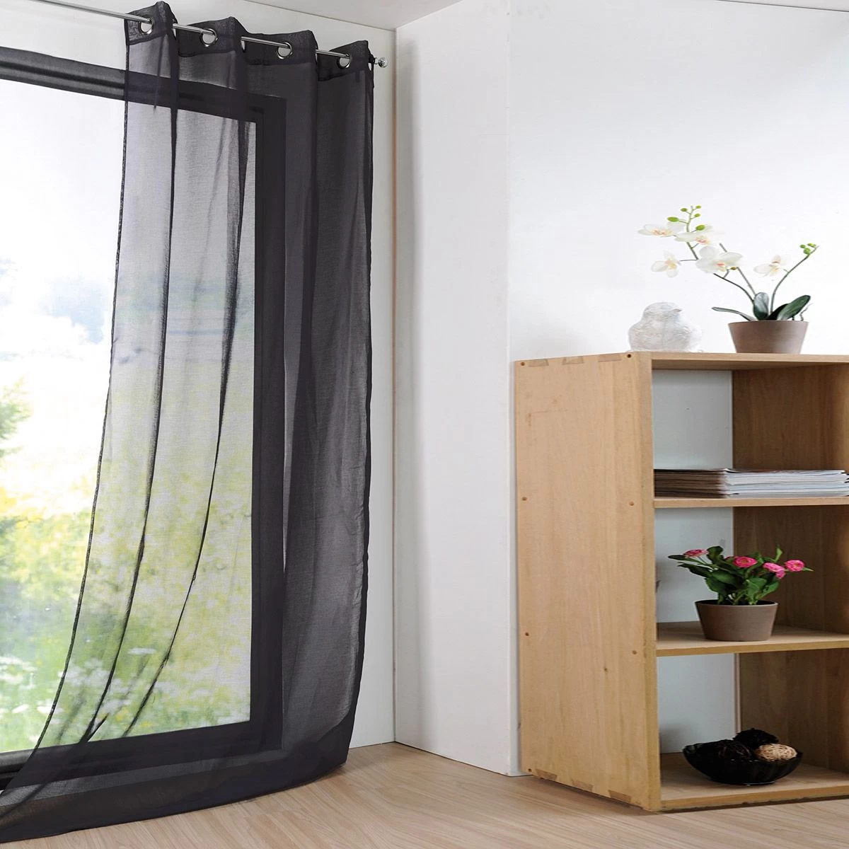 Tenda Arredo Velata Monna 140x280 Cm Con Borchie R710 - immagine 8