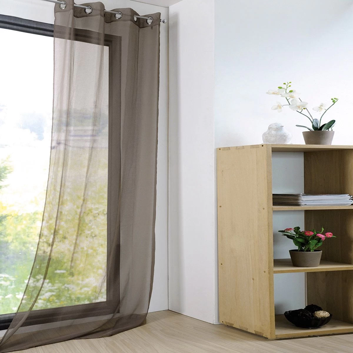 Tenda Arredo Velata Monna 140x280 Cm Con Borchie R710 - immagine 9