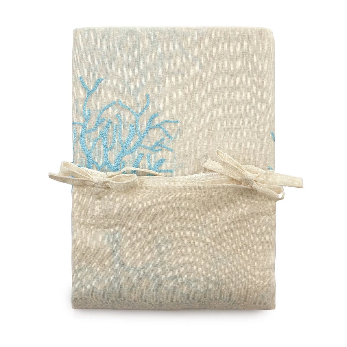 Tenda Arredo Sardegna Con Lacci Fondo Chiaro 140x290 Cm W165 - immagine 5