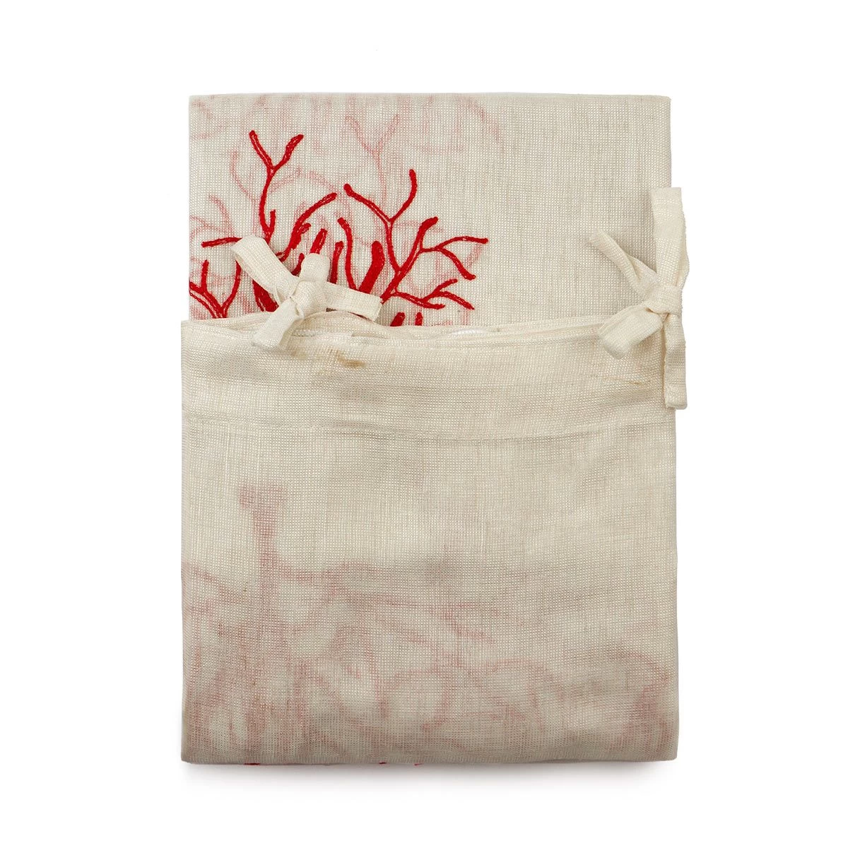 Tenda Arredo Sardegna Con Lacci Fondo Chiaro 140x290 Cm W165 - immagine 7