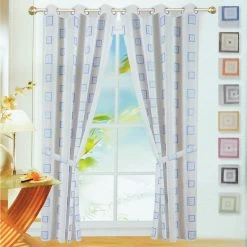 Pannello Tenda Arredo Con Borchie Bouclè Jacquard Art. Just N270