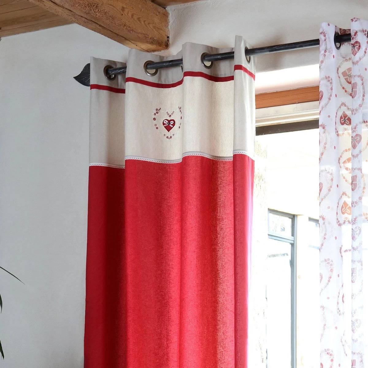 Tenda Arredo Coprente Pauline Con Borchie 140x260 Cm W670 - immagine 2