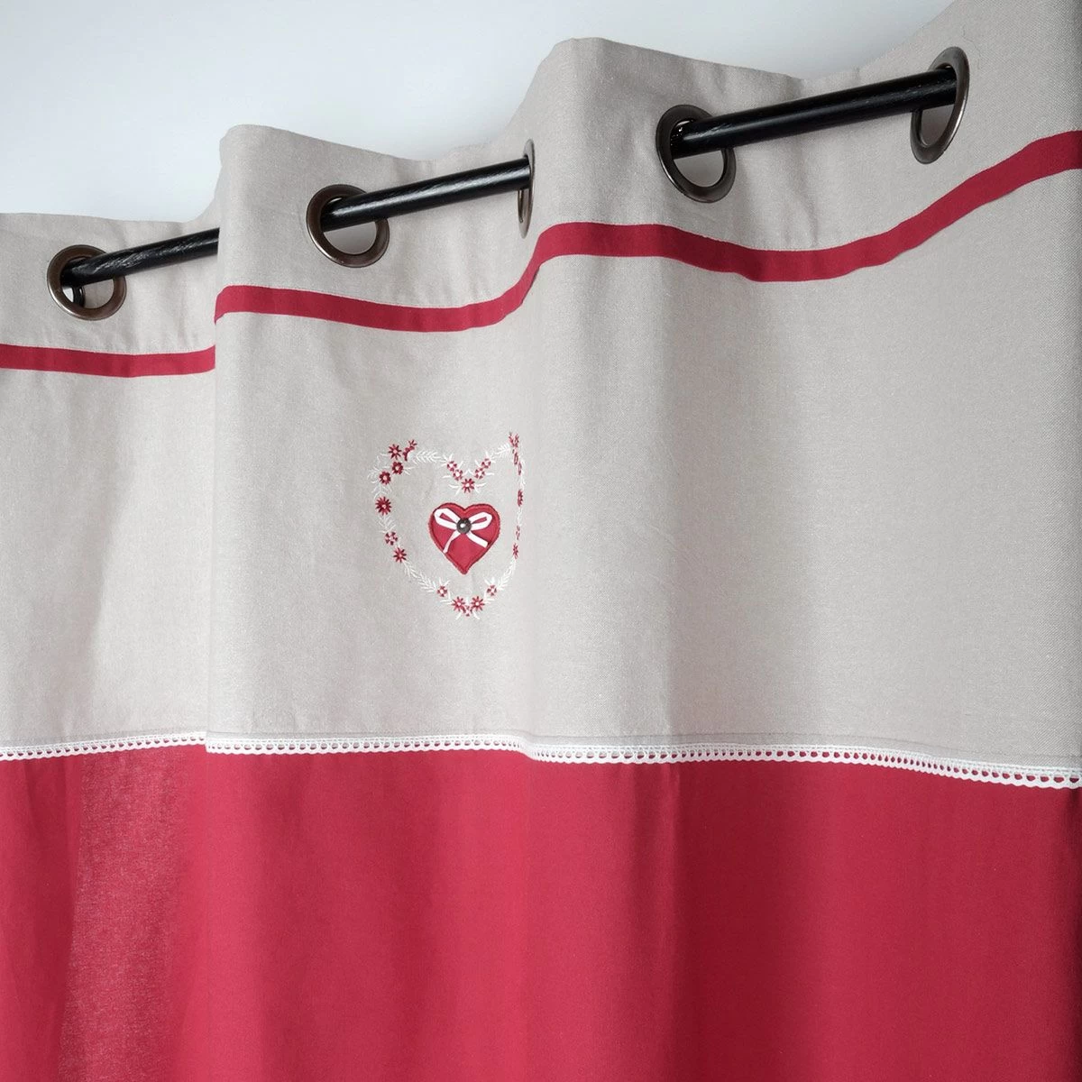 Tenda Arredo Coprente Pauline Con Borchie 140x260 Cm W670 - immagine 4