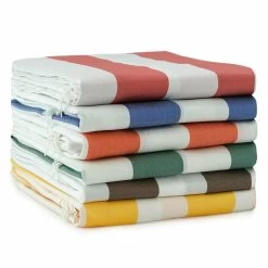 Tenda Da Sole Con Anelli 150x290 Cm Per Esterno Righe Art. Sophia M876