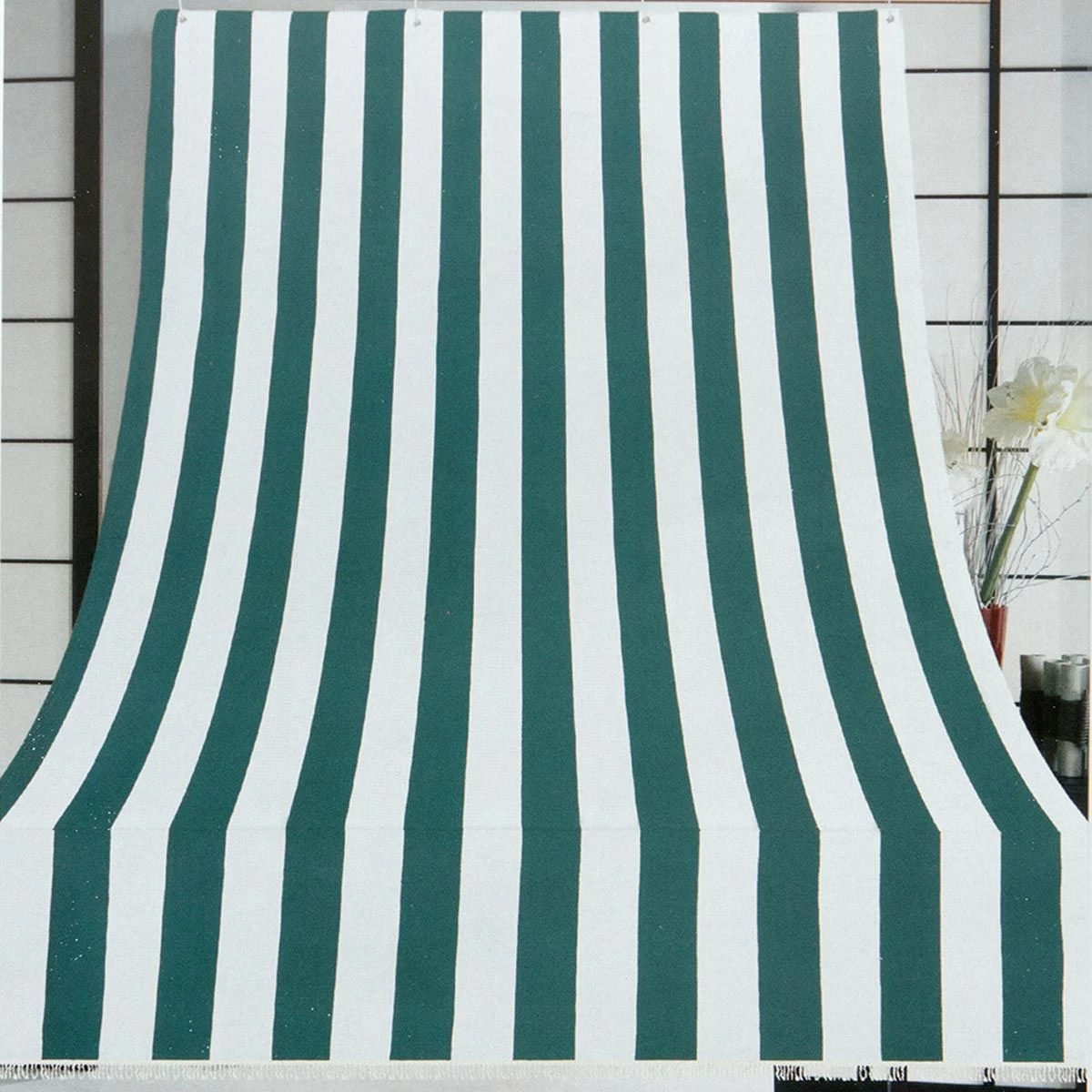 Tenda Da Sole Con Anelli Righe Art. Sophia 290x290 Cm Per Esterno H847 - immagine 8