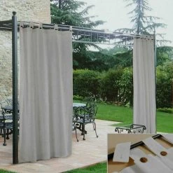 Tenda Gazebo Morbidissimi Idrorepellente Con Passanti 200x270 Cm - Grigio Z448