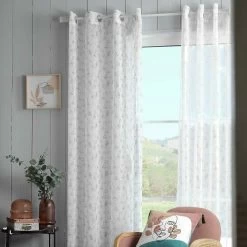 Tenda Arredo Trasparente Esquisse Con Borchie 140x260 Cm W654