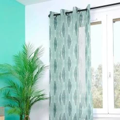 Tenda Arredo Trasparente Nashi Con Borchie 140x260 Cm W666