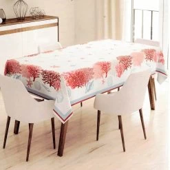 Tovaglia Coral Di Novia In Puro Cotone Stampa Digitale 140x180 Cm Y748