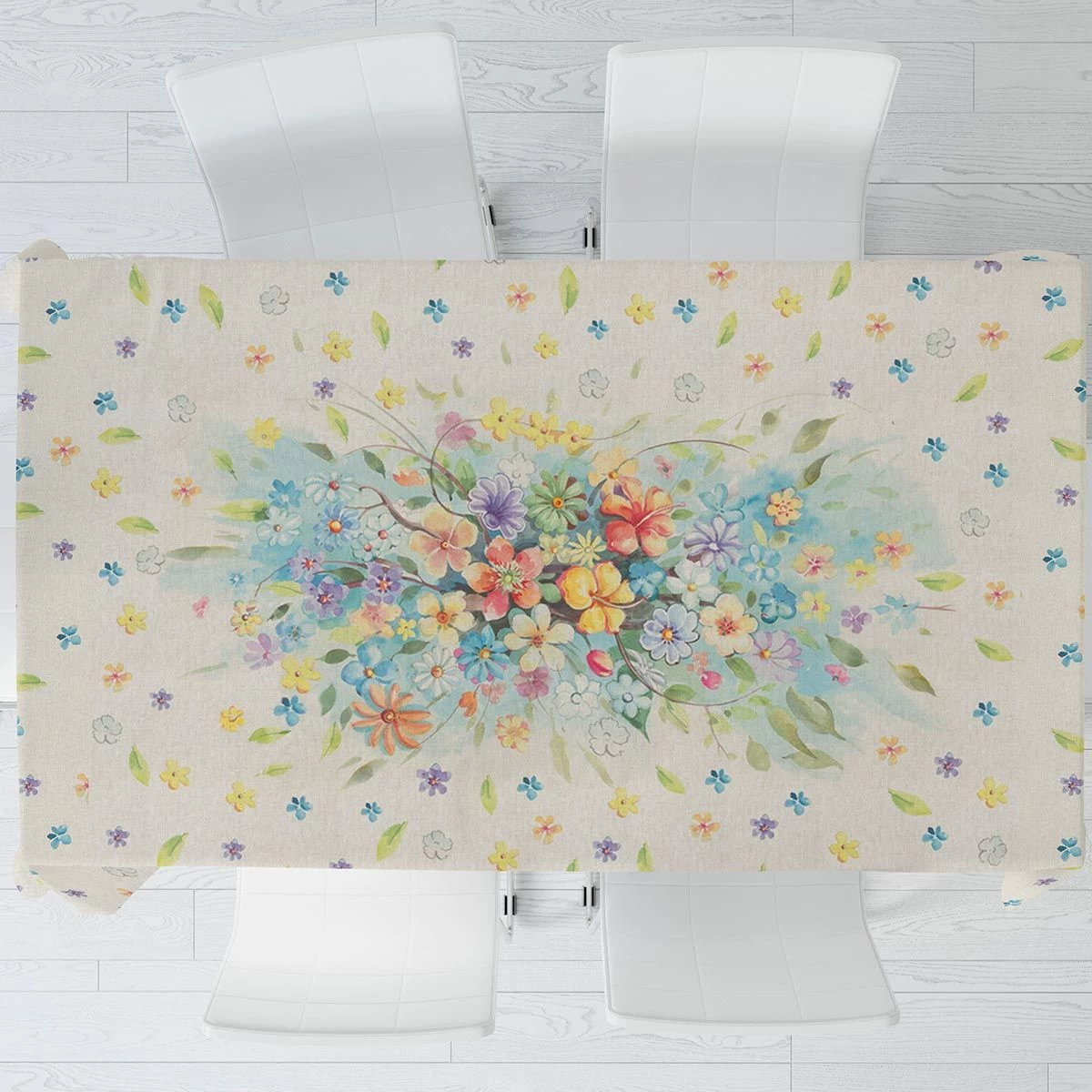 Tovaglia Flora In Puro Cotone - Dimensioni Varie K256 - immagine 3