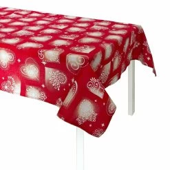 Tovaglia Natalizia Heart Con Cofanetto A Forma Di Cuore Z667