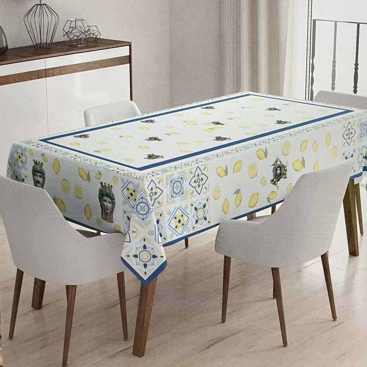 Tovaglia Sicily Di Novia In Puro Cotone Digitale - Dimensioni Varie K157