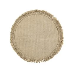Tovaglietta All'americana Frangyss In Juta C/frange Rotonda K608