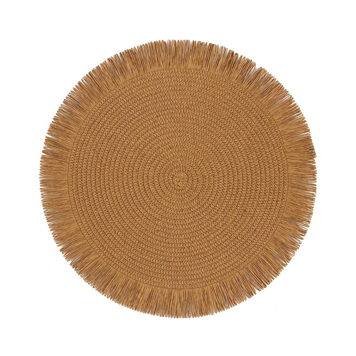 Tovaglietta All'americana Paper Con Frange Rotonda W937 - immagine 4