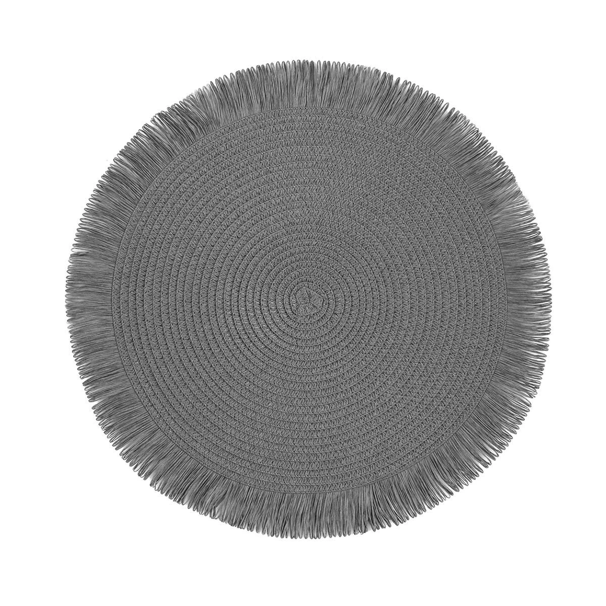 Tovaglietta All'americana Paper Con Frange Rotonda W937 - immagine 6