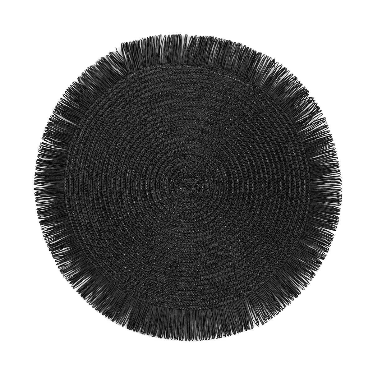 Tovaglietta All'americana Paper Con Frange Rotonda W937 - immagine 7