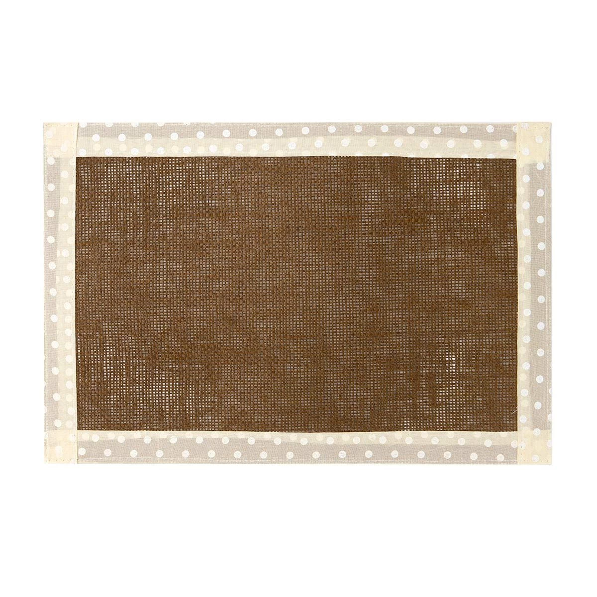 Tovaglietta Pois In Juta 35x40 Cm W701 - immagine 5