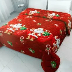 Trapunta Natalizia Piumone Invernale Christmas 2 - Dimensioni Varie W088