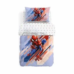 Trapunta Piumone Invernale Spiderman Flash Marvel Caleffi Per Letto Singolo W317