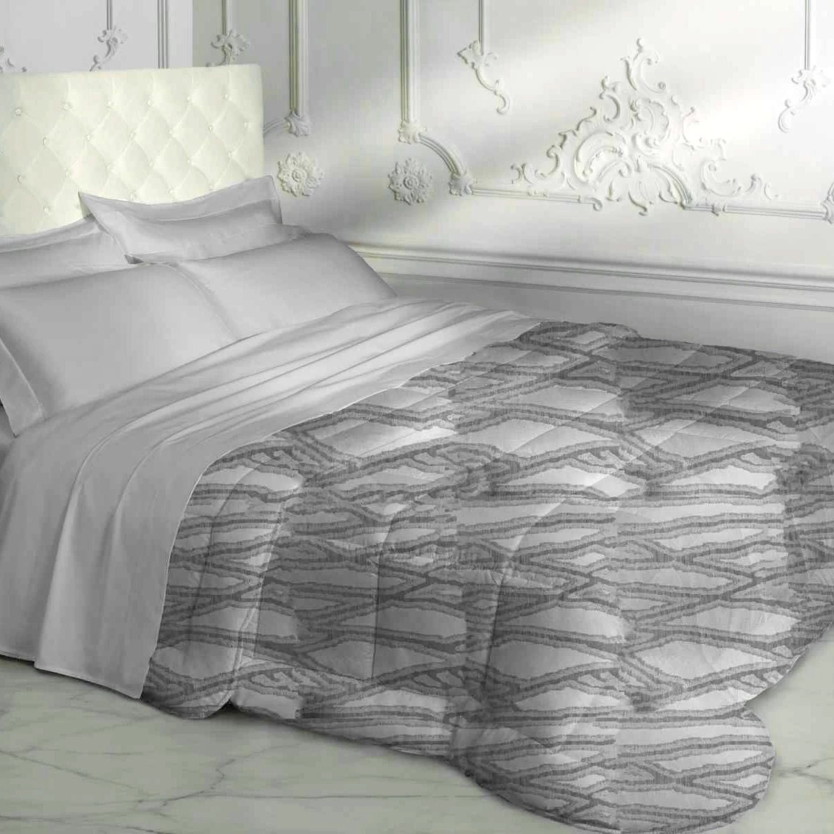 Trapunta Piumone Invernale Callisia Di Laura Biagiotti Jacquard Matrimoniale J781 - immagine 4