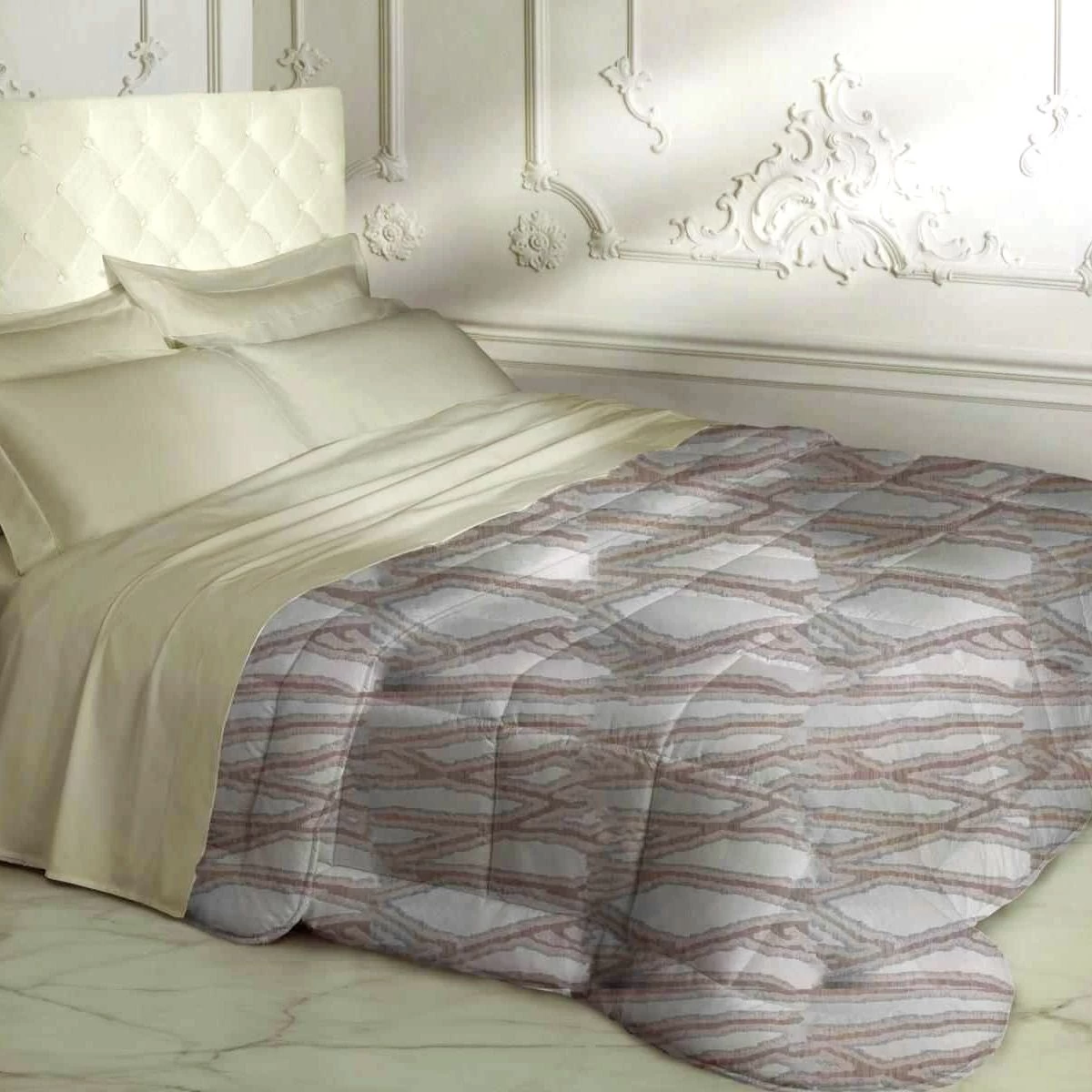 Trapunta Piumone Invernale Callisia Di Laura Biagiotti Jacquard Matrimoniale J781 - immagine 2