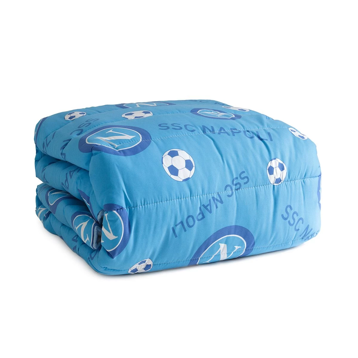 Trapunta Piumone S.S.C. Napoli Ufficiale Scudetto Matrimoniale Due Piazze Q109