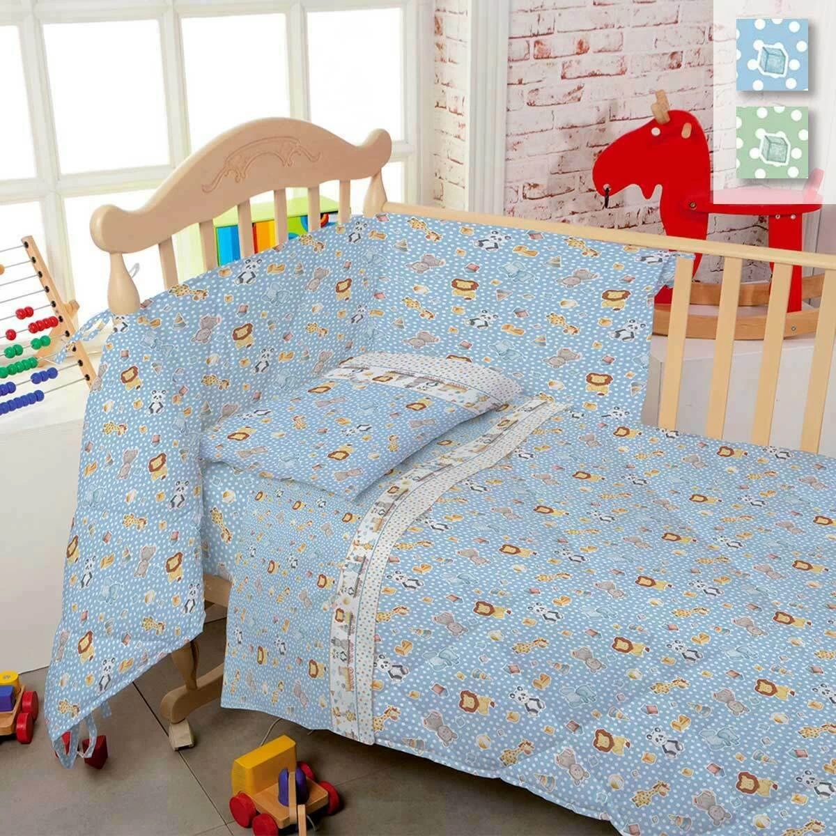 Trapuntino Karina Di Biancaluna Per Lettino Baby Con Paracolpi W932