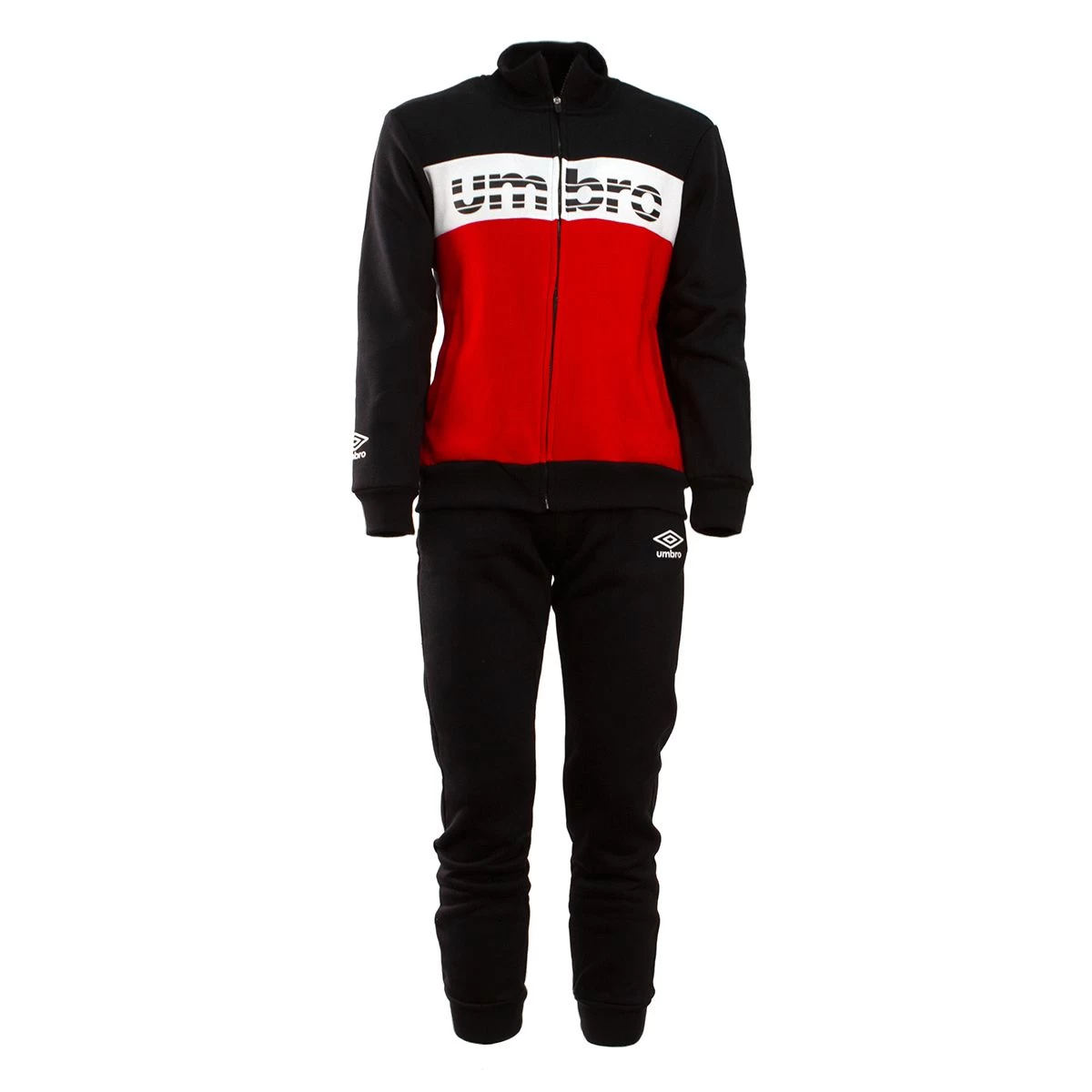 Pigiama Tuta Uomo Aperto Con Zip Umbro In Felpa UOS30075S W345 - immagine 3