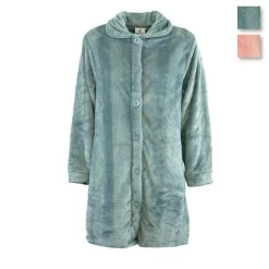 Vestaglia Donna Admas Con Bottoni In Pile Coral 57414 J170