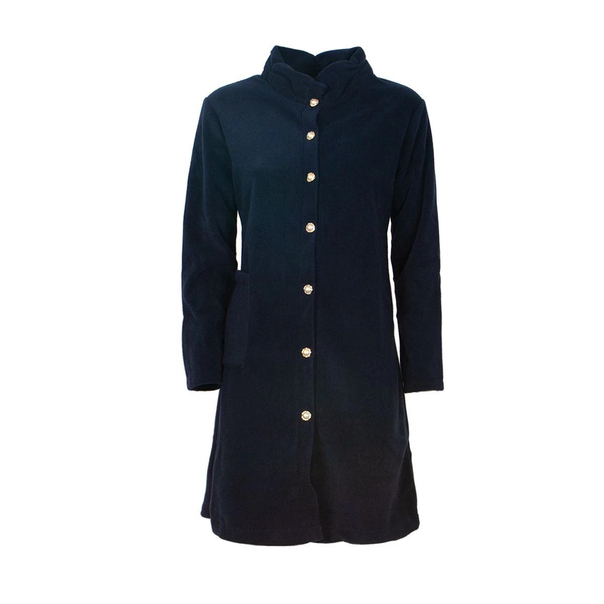 Vestaglia Donna Edera Di Toscana Lingerie Con Bottoni In Pile J696 - immagine 4