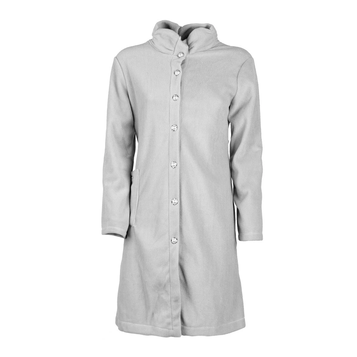 Vestaglia Donna Edera Di Toscana Lingerie Con Bottoni In Pile J696 - immagine 3