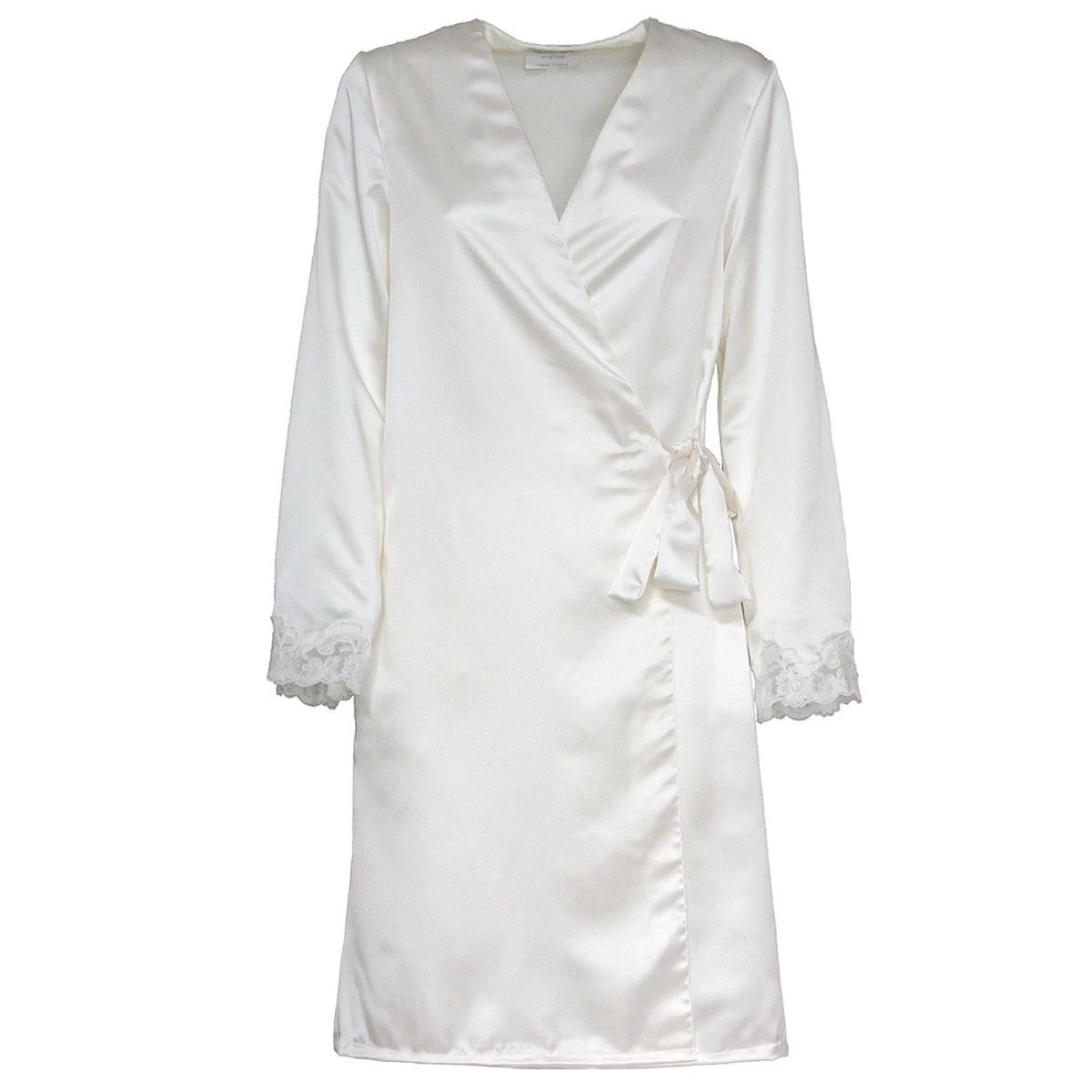 Vestaglia Kimono Per Sposa Fede Di Toscana Lingerie In Raso - Taglie Forti R443